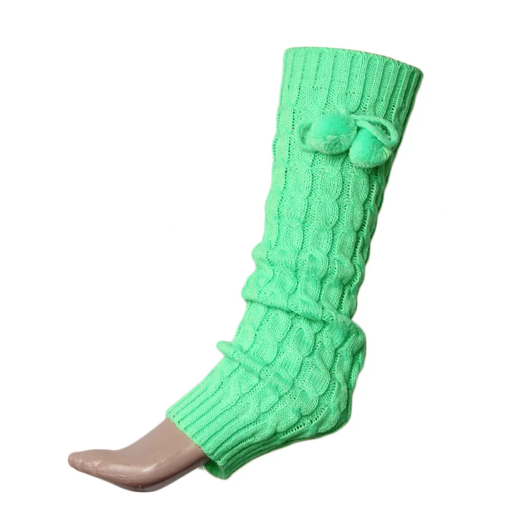 Дизайн Womail модные вязаные гетры шар декоративное голенище Sockings Oct6 Прямая fed30