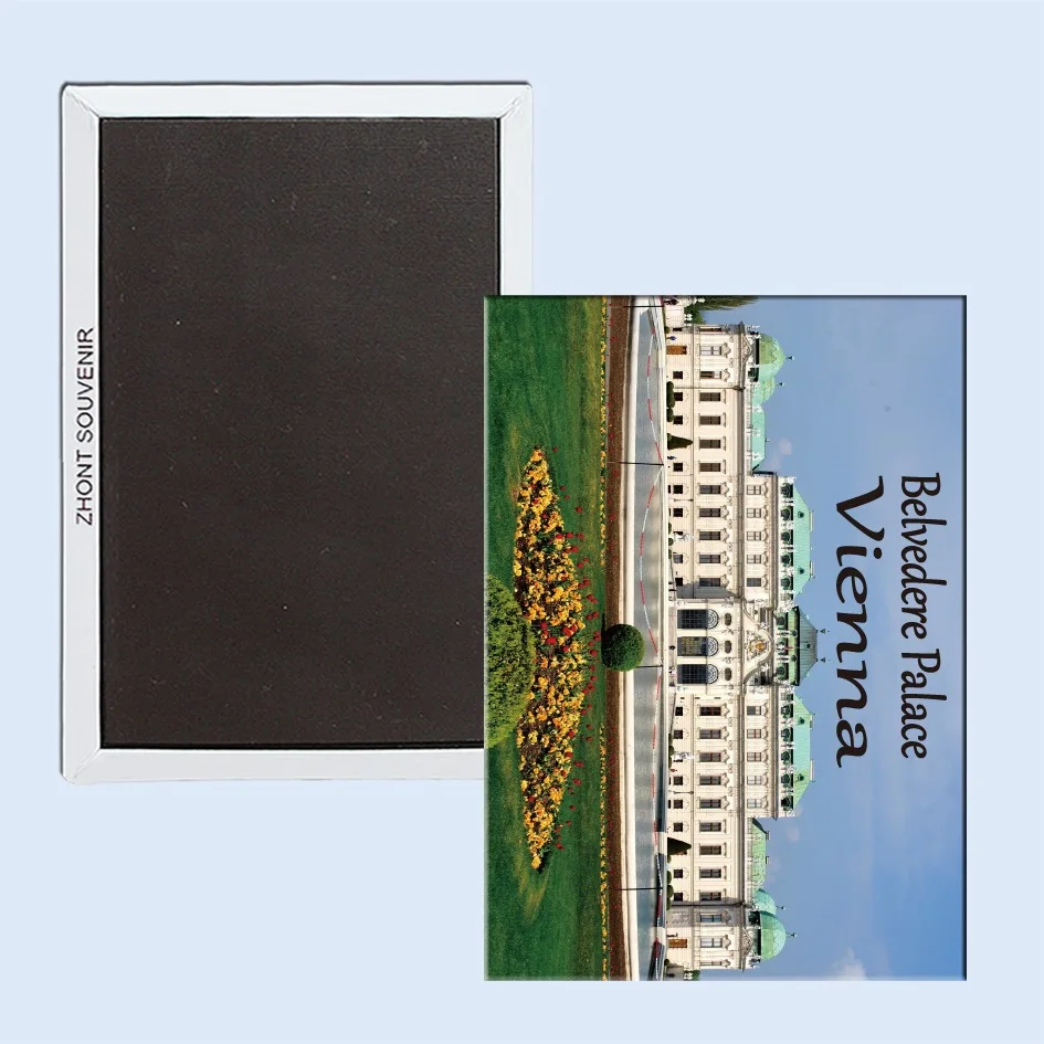 Фото Магнитные Сувениры на холодильник Belvedere Palace в Вене Австрия 24239|magnetic souvenir|fridge