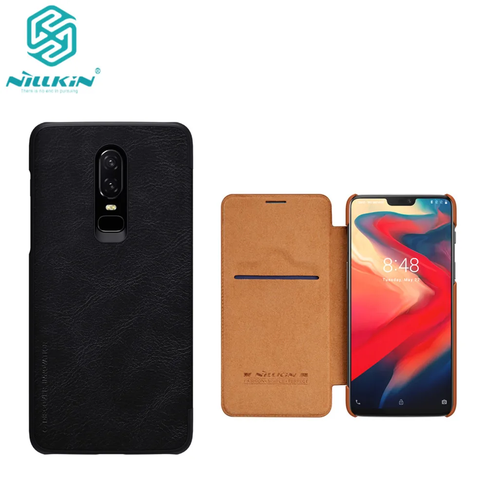 Oneplus 6 Чехол One plus Oneplus6 чехол Nillkin QIN серия Filp Кожаный кошелек с функцией