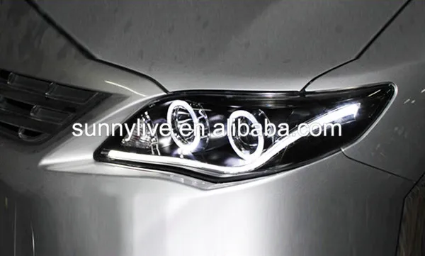 Правой Land вождения для Toyota Corolla Altis LED Angel Eyes фара 2011-2013 год yz Тип | Автомобили и