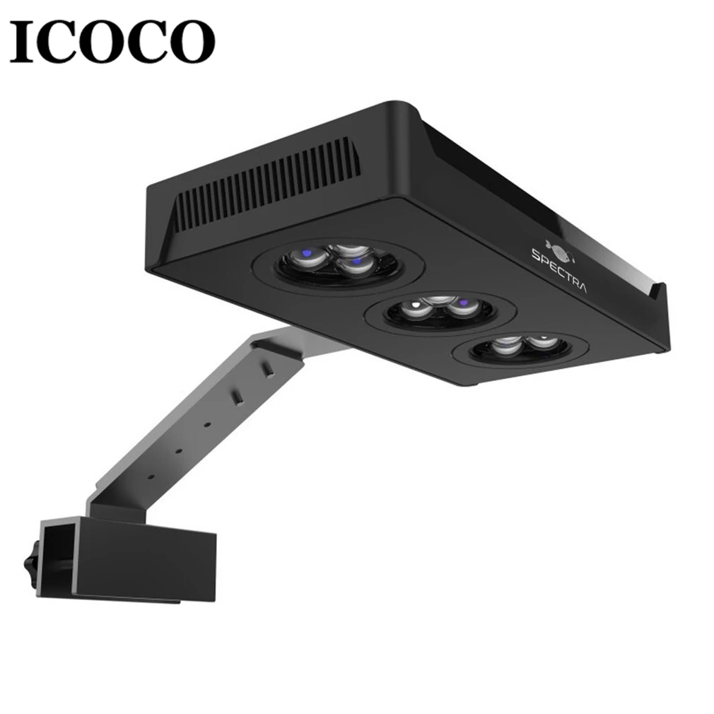 

ICOCO LED Aquarium Light 30W Indoor Aquarium LED Light Saltwater Lighting with Touch Control for Coral Reef Fish Tank