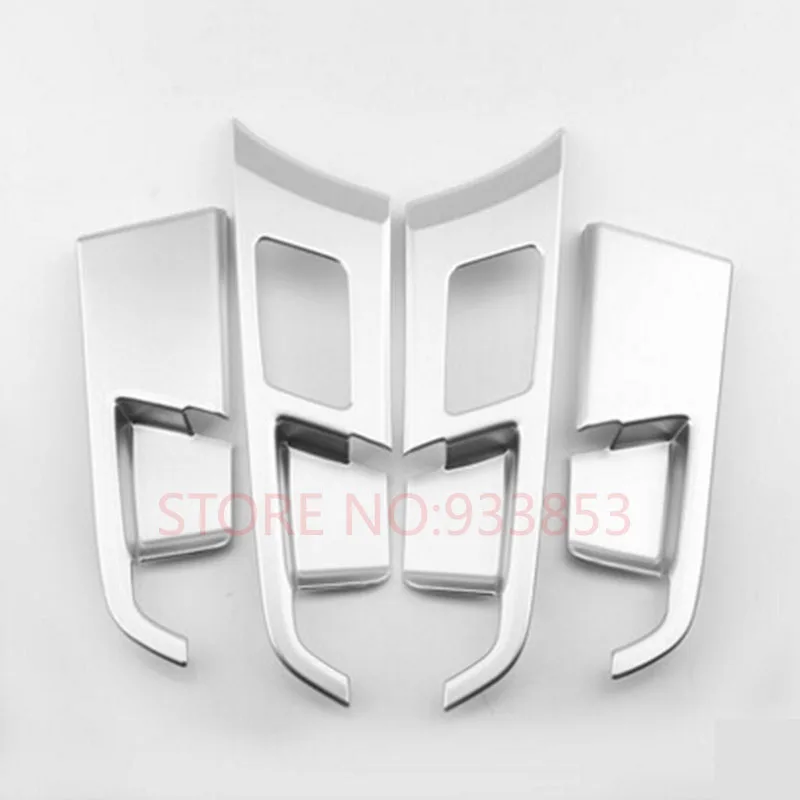 

Car Chrome ABS Interior Side Door Handle bowl cover Trim For LHD elantra avante 2016