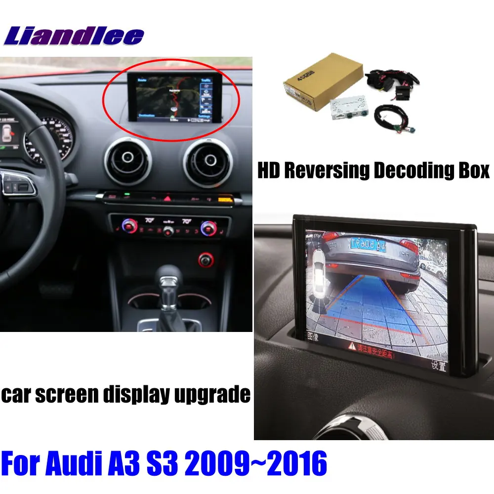 Для Audi A3 S3 2009~ декодер формата HD проигрыватель заднего вида парковочная камера изображение автомобильный экран обновление дисплея