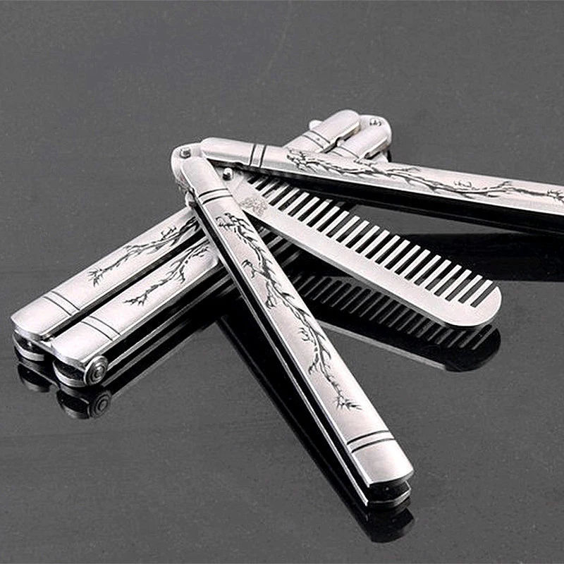 расческа бабочка Balisong Бабочка Многофункциональный Double Dragon скучно Ножи тренер