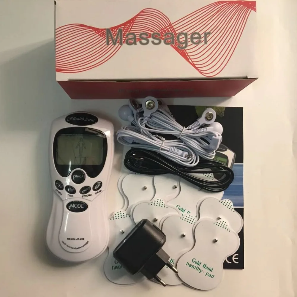 

50pcs/lot EMS Tens Therapy Machine Unit Body Slimming Pulse Massage Electric Muscle Stimulator health care with retail box