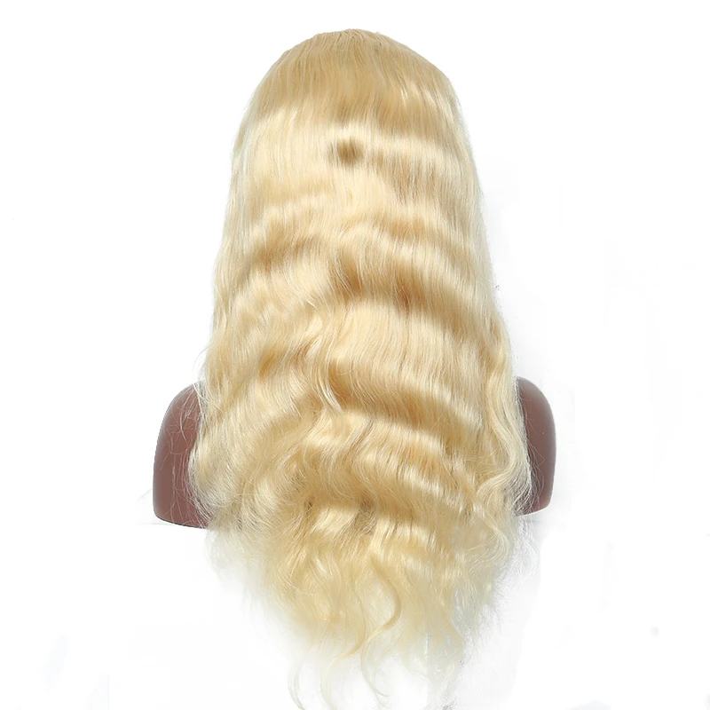 613 Blonse 360 парики из человеческих волос на сетке спереди предварительно выщипанные
