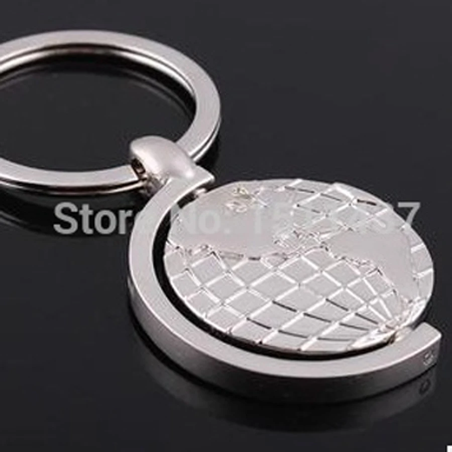 Модные креативные повседневные брелок в форме земного шара сплав земли кольцо