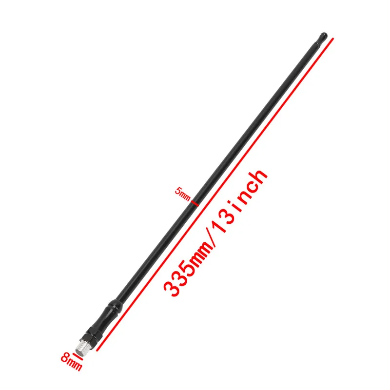 13 &quotAM FM Усилитель Сигнала Антенна радиоантенна мачта для Jeep Wrangler JK 2007-2018 с 8 мм