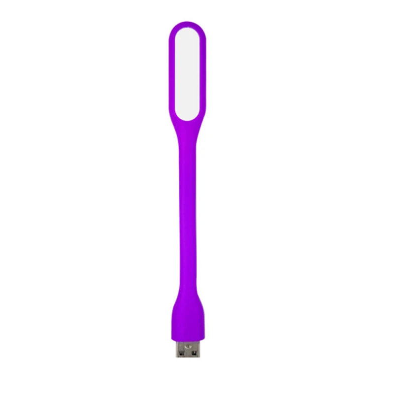 Purple Рождественские Рекламные подарки USB светильник гибкий светодиодный светильник для ноутбука планшета ПК Мощный светильник для чтения для Xiaomi - Испускаемый цвет: Purple