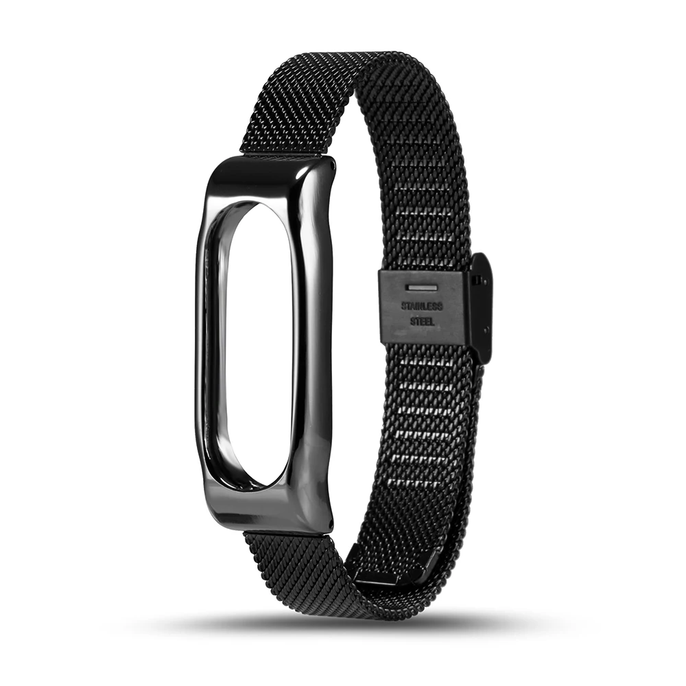 Безвинтовой металлический ремешок для mi Band 2 напульсники браслет из нержавеющей стали Xiaomi mi Band 2 Импульсный подарок Защитная пленка для экрана