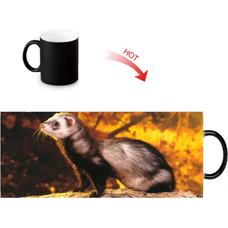 Термочувствительные Волшебные керамические кружки на заказ 12 унций кружка