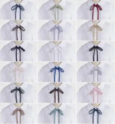 Скользкий воротник Веревка колокольчик рот матросский костюм ручной галстук