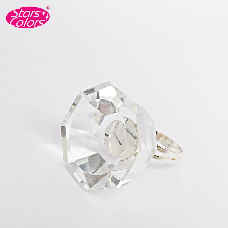 Прозрачный держатель для клея кольцо ресниц прозрачный поддон со стальным