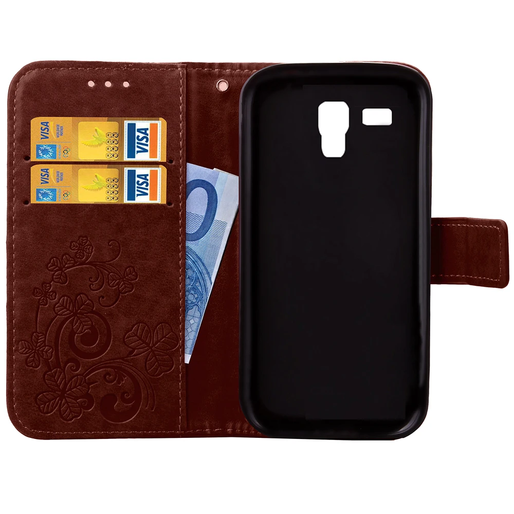 Чехол для Samsung Galaxy S Duos 7562 S7562 GT флип кошелек кожаный чехол Trend 2 S7572