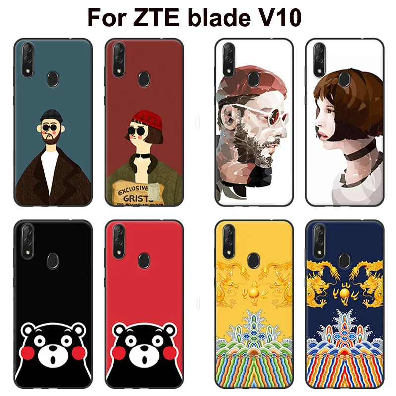 Чехол 6 3 дюйма для ZTE blade V10 чехол V1000 задняя крышка мягкий силиконовый с рисунком