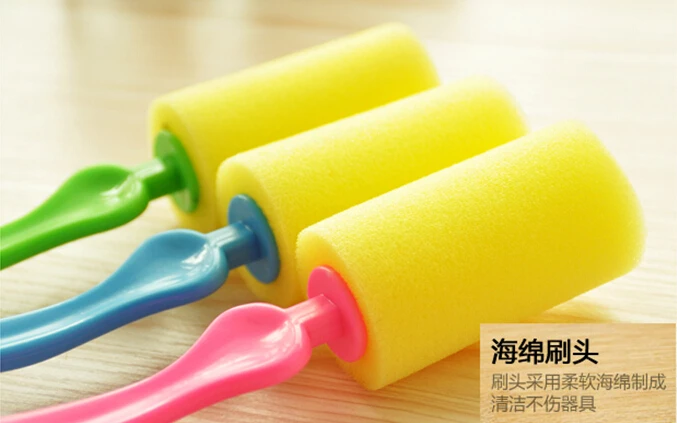 1 шт. креативная Полезная губчатая щетка Мистер джентльмен для мытья бутылок и