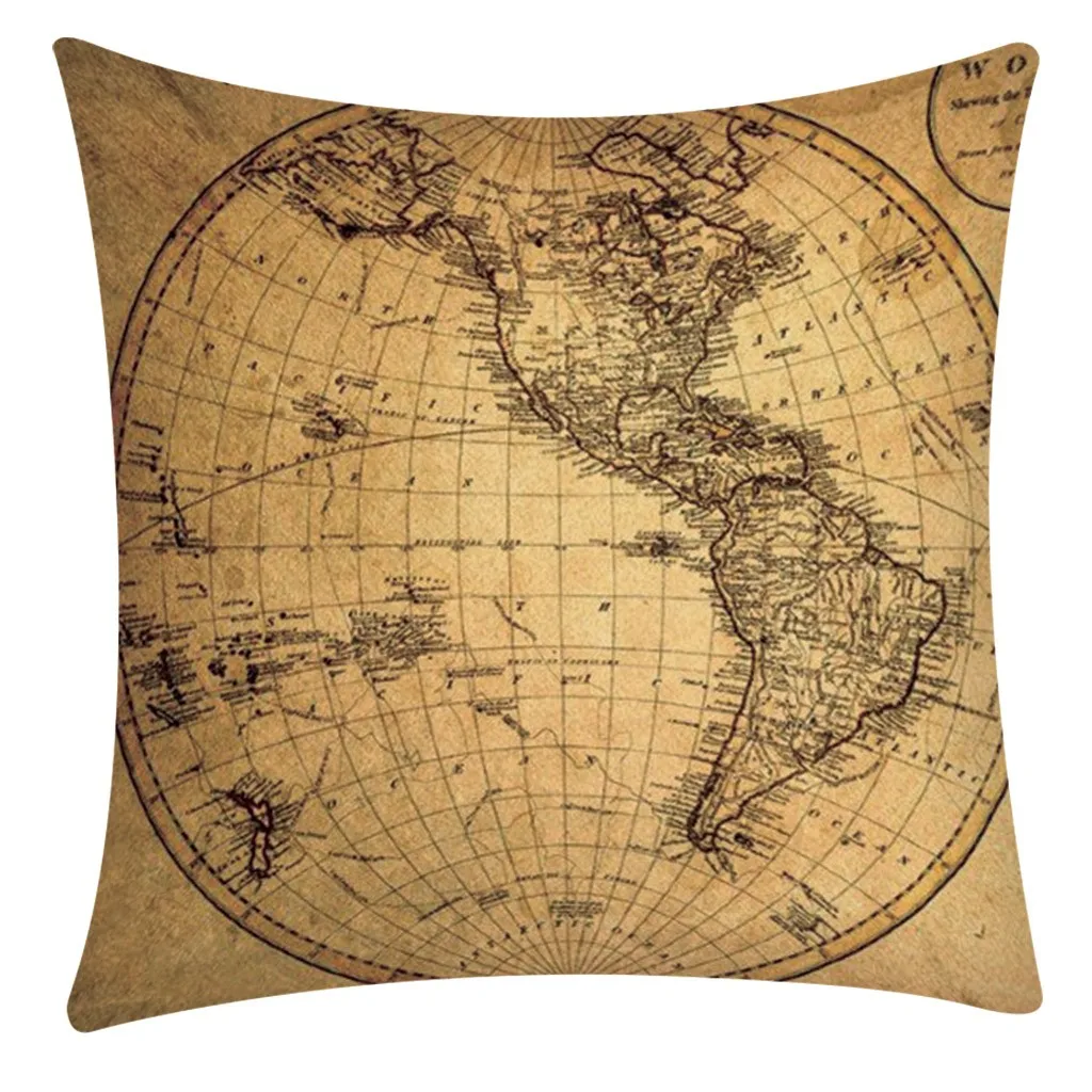 1 шт. полиэстер Ретро стиль барокко наволочка скрытая застежка-молния для дивана