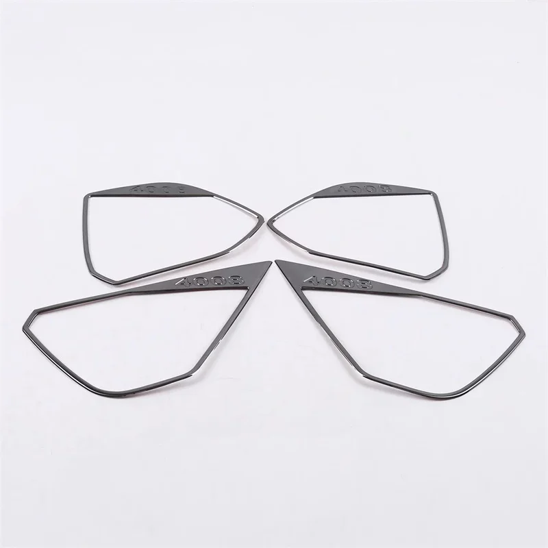 

Car Styling Stainless Steel Car Door Speaker Cover Garnish Sticker Decoration Frame Trim For Peugeot 4008 2016 2017 2018