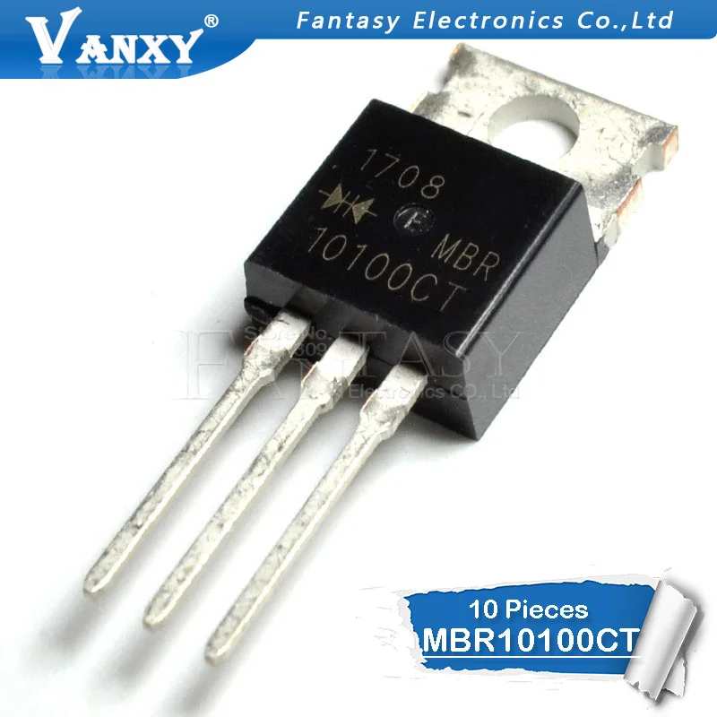 10 шт. MBR10100CT-220 MBR10100 TO220 10100CT