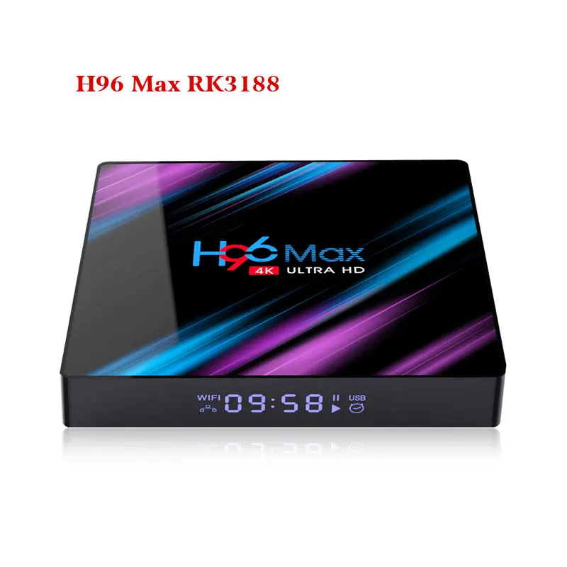 H96 Max RK3318 четырехъядерный Смарт ТВ приставка Android 9,0 4 Гб 64 Гб 2,4G/5G Wifi Bluetooth 4,0 телеприставка 4 ГБ 32 ГБ медиаплеер