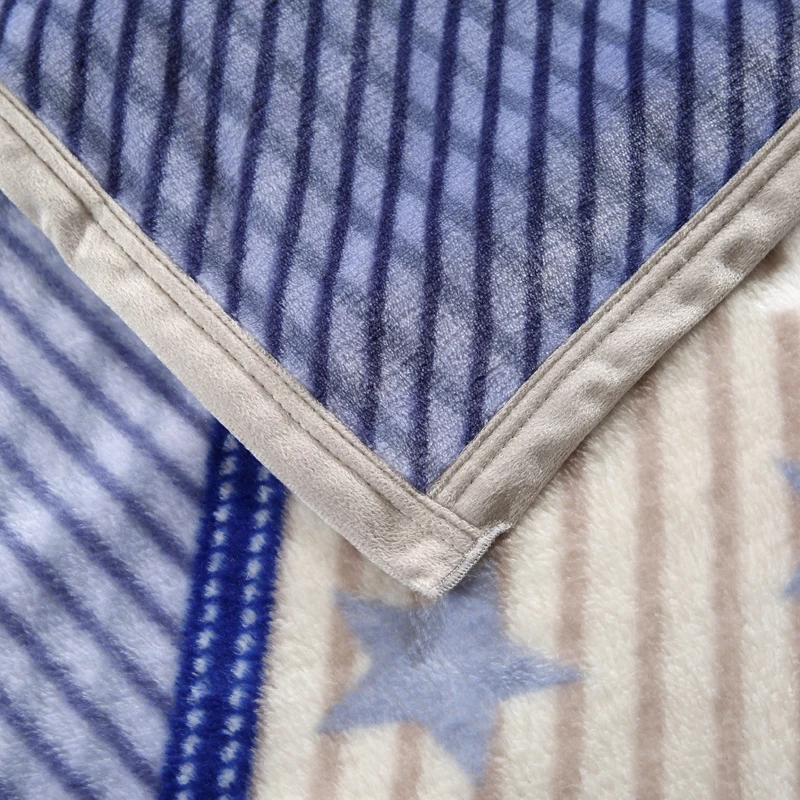 Цветное стеганое покрывало с узором в виде звезды очень мягкое одеяло высокой