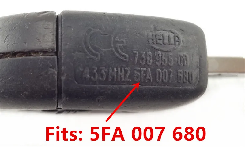 QCONTROL обновленный Автомобильный Дистанционный ключ для VW/VOLKSWAGEN Bora Polo Golf Passat Lupo 5FA 007 680