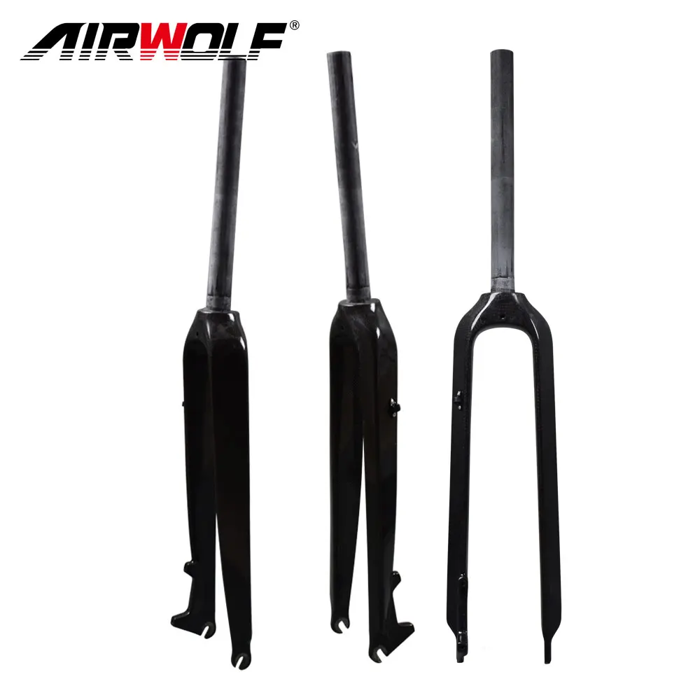 Углеродное волокно передняя вилка для горного велосипеда 29/26 полужесткая