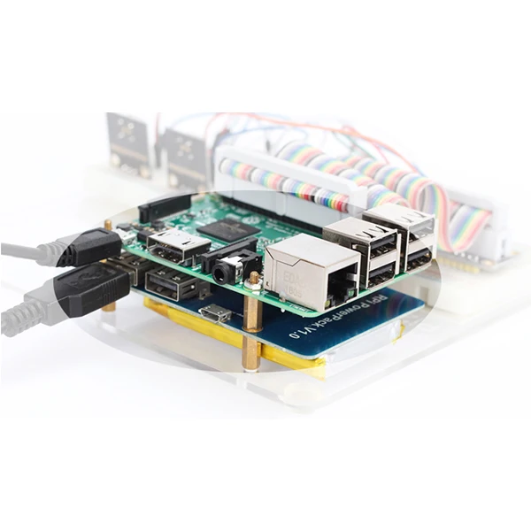 Литиевый аккумулятор Плата расширения питания с переключателем для Raspberry Pi 3 2