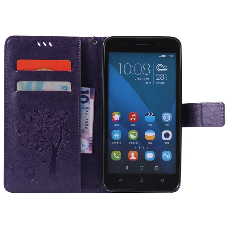 Роскошные Ретро флип чехол для huawei Honor 4X из искусственной кожи + Мягкий