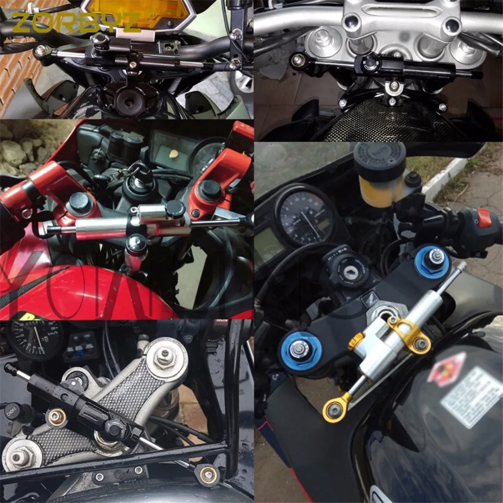 ZORBYZ Регулируемый стабилизатор руля для мотоцикла Honda Kawasaki Ducati