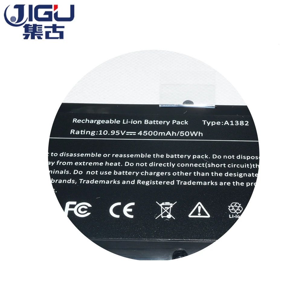 JIGU аккумуляторная батарея для ноутбука для Apple A1382 MacBook Pro 1" A1286(версия 2009) MB985 MB986 MC721 серии MC723