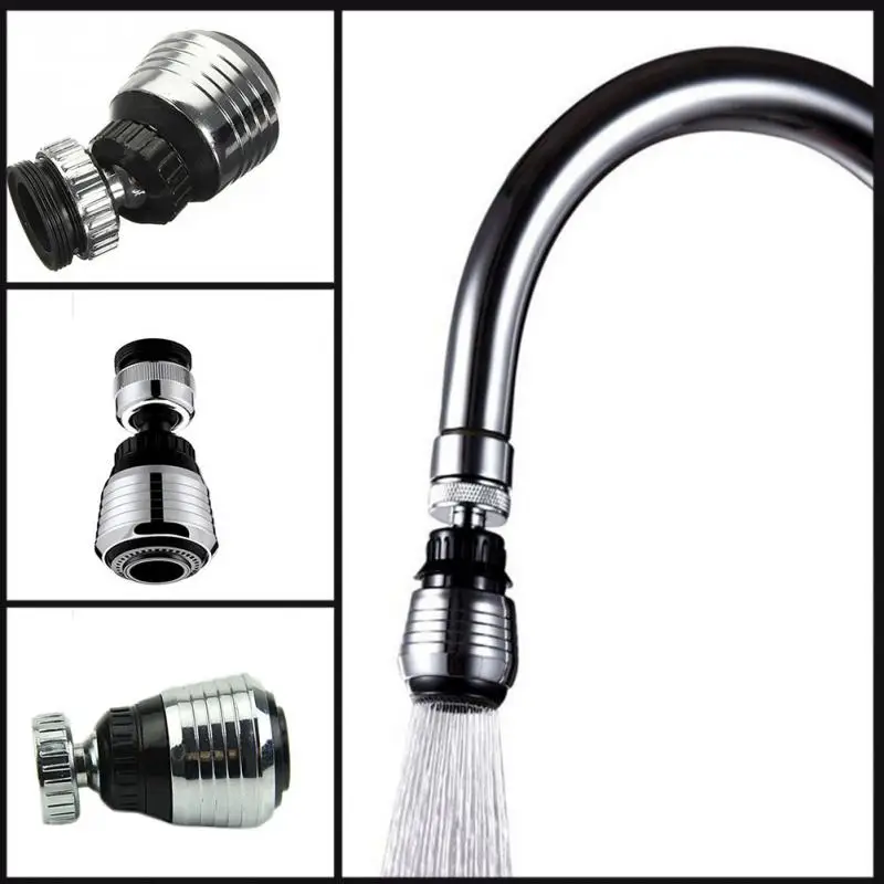 360 Вращающийся кран для ванной, кухни, Bubbler, защита от брызг, оголовье, клапан, снижение давления, водонагреватель