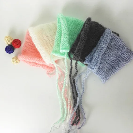 Лидер продаж! Для новорожденных головной убор из мохеровый капор для фотосъемки |