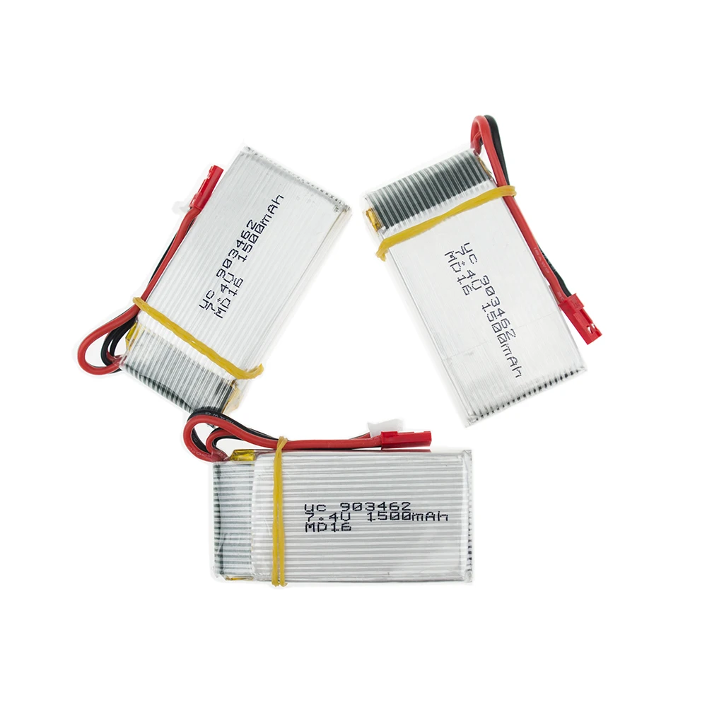 2 или 3 шт./лот 7 4 В 1500 мАч 25C Литий полимерная батарея для WLtoys V913 Q212G V912 V262 L959 L979 JST