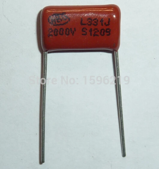 20 шт. Конденсатор CBB 331 2000V 331J 2KV 330pF 0.33nF P15 CBB81 Металлизированный Полипропиленовый