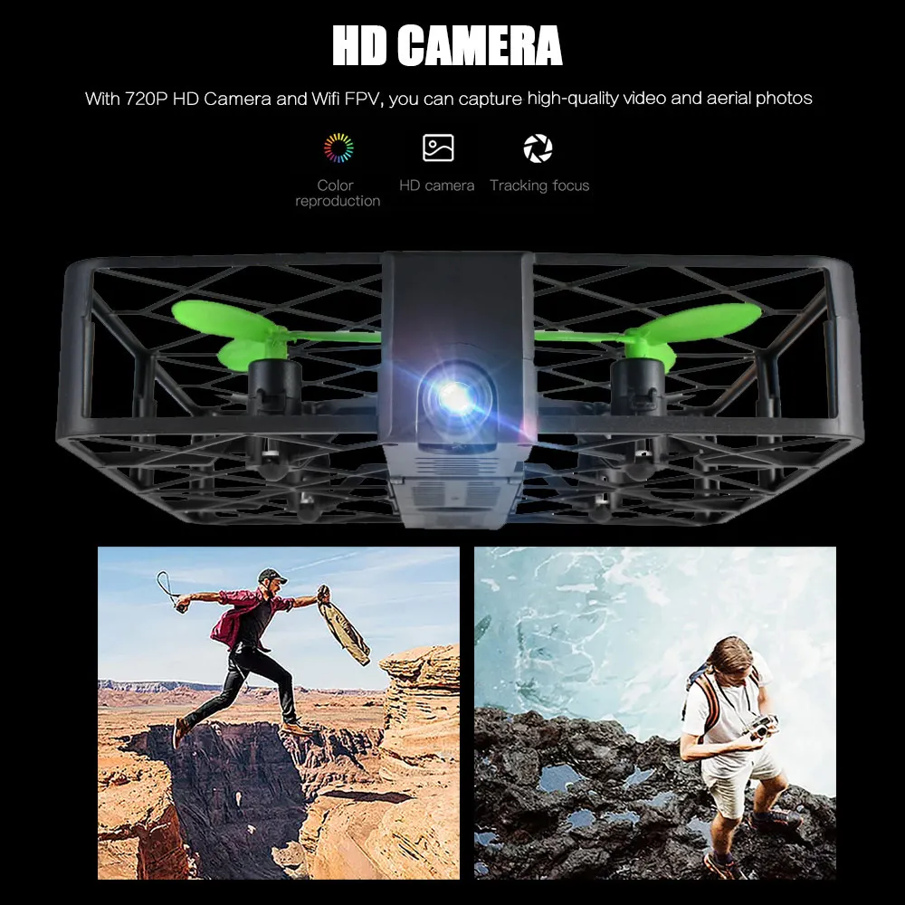 SG500 720P HD камера Дрон UFO Мини Wifi FPV RC высота удержания жеста селфи Квадрокоптер