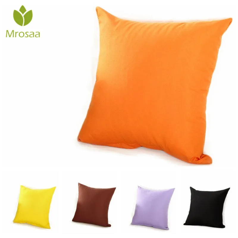 Mrosaa однотонный популярный чехол для подушки Простой декоративный украшение дома