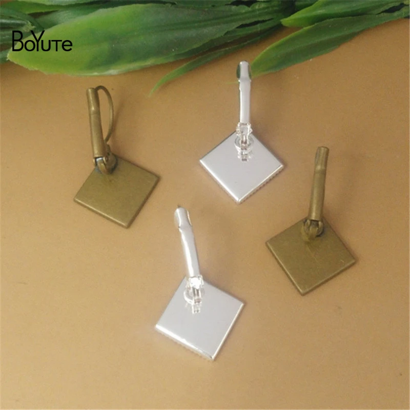 BoYuTe 50 шт. 7 цветов 8 мм 12 15 квадратная фотобумага зажим для рукоделия|earring jewelry
