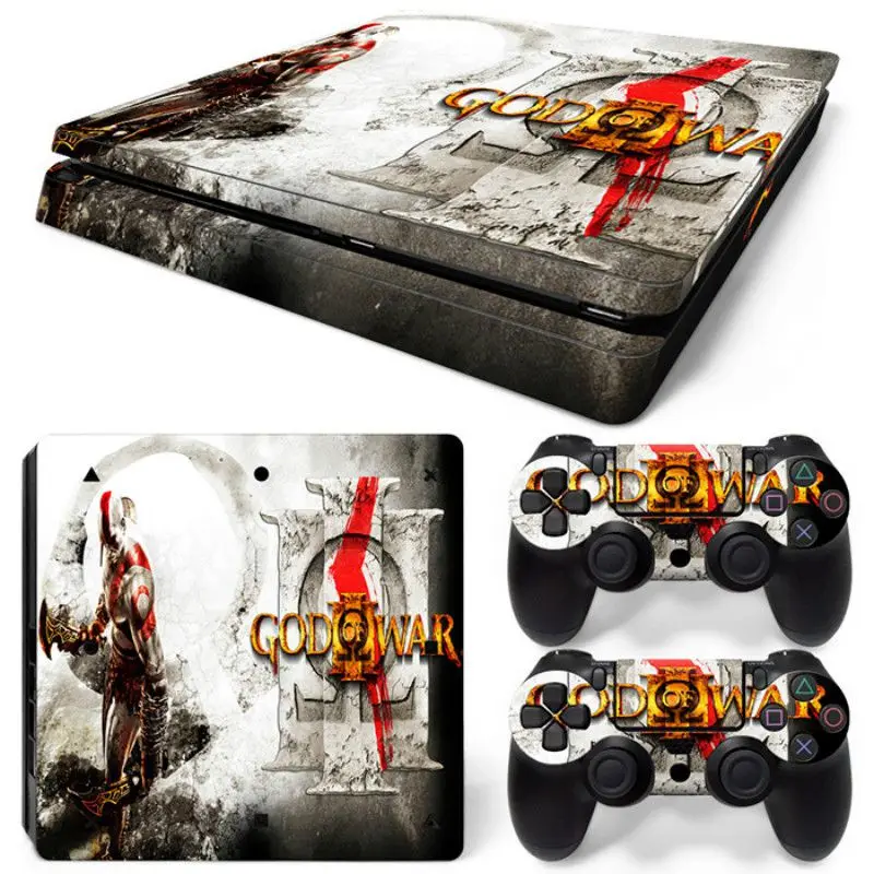 God of War Съемная виниловая кожа для PS4 Slim+ контроллер защитные наклейки для sony Playstation 4 Slim для Dualshock 4 аксессуары