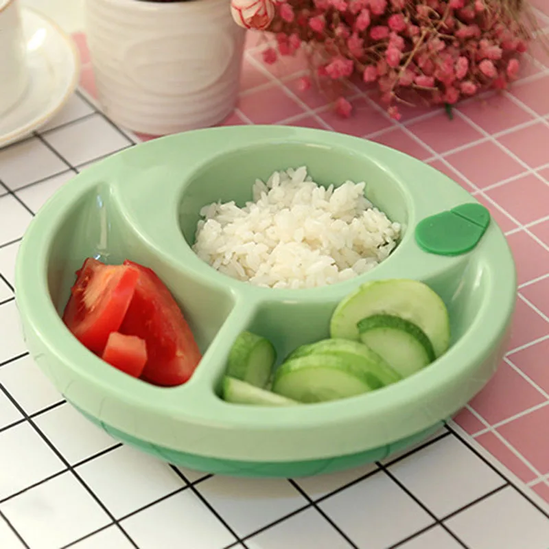 

Baby Dinnerware Dishes Kid Feeding Insulation Bowl Non-slip Kids Warming Plate Strong Suction Infant Kids Learning Tableware