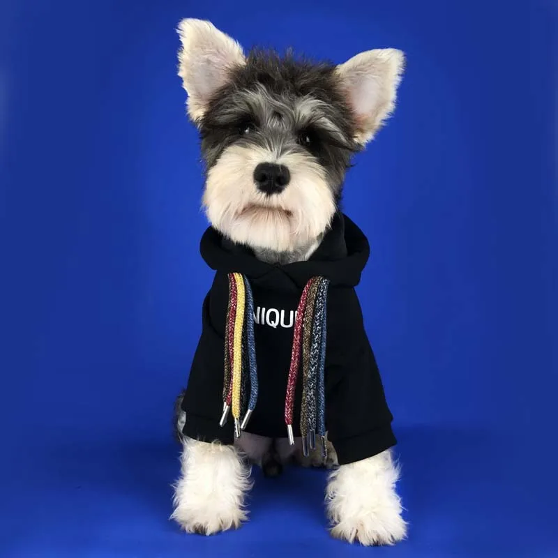 Модная одежда для собак маленьких толстая теплая куртка Schnauzer милый костюм