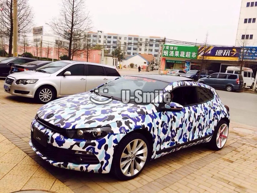 Синий Городской Ночной камуфляж виниловая пленка синий тигр автомобильная без