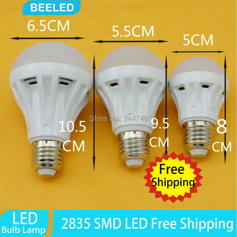 Упаковка из 10 шт. светодиодный лампы lamp3W 5 Вт 7 9 12 220V дома светильник ing лампа