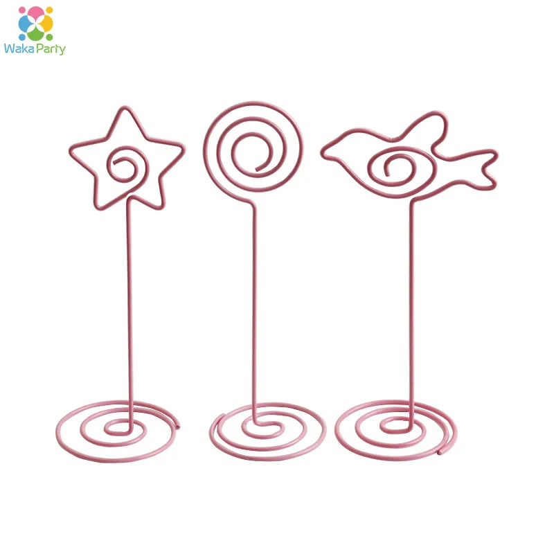 10 шт. розовый свадебный стол для дня рождения украшения место карты настольные