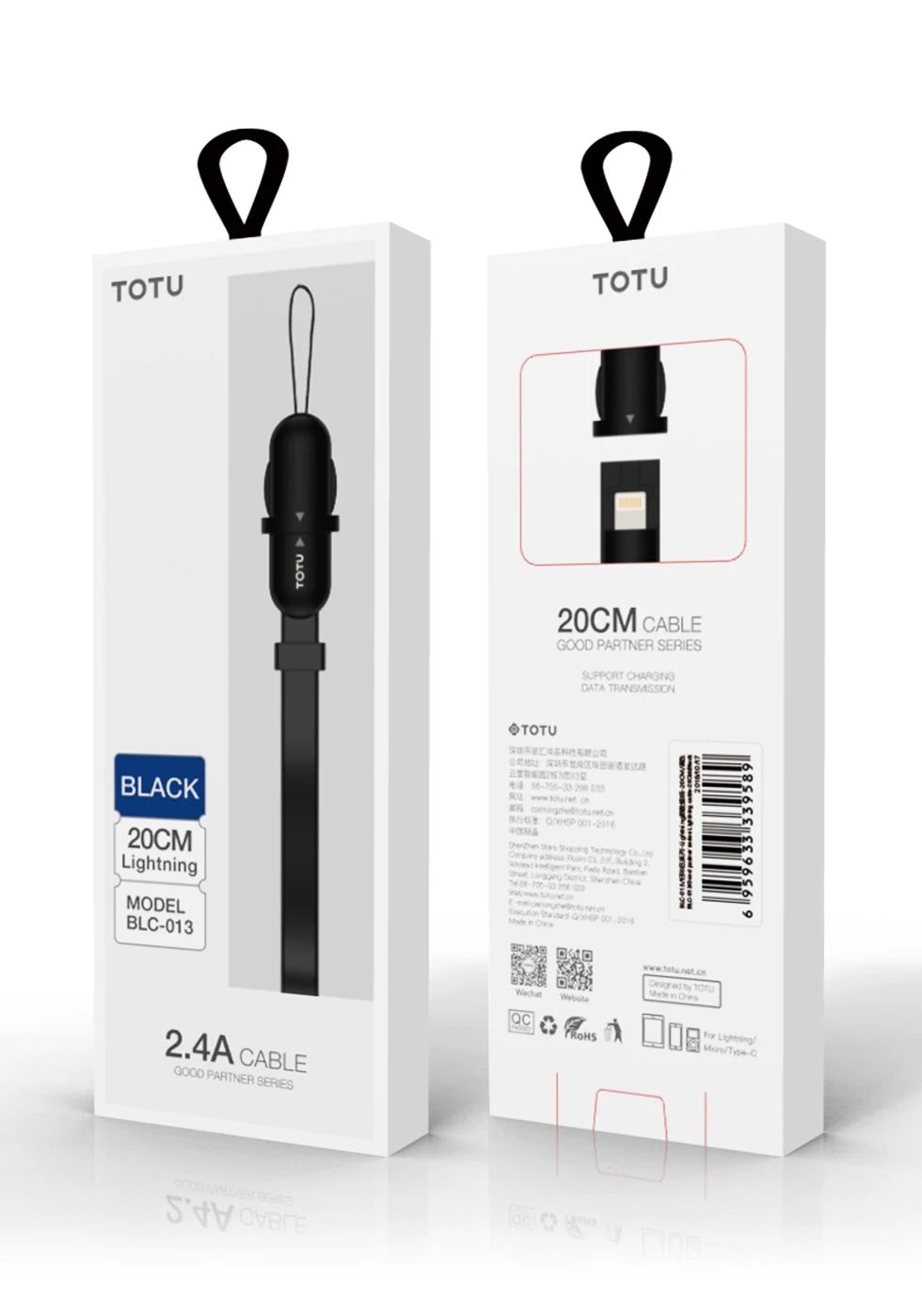Кабель для Apple lightning usb type-c, 20 см, короткий usb-кабель для зарядки iPhone 7, samsung, huawei, xiaomi, usb-кабель для зарядки