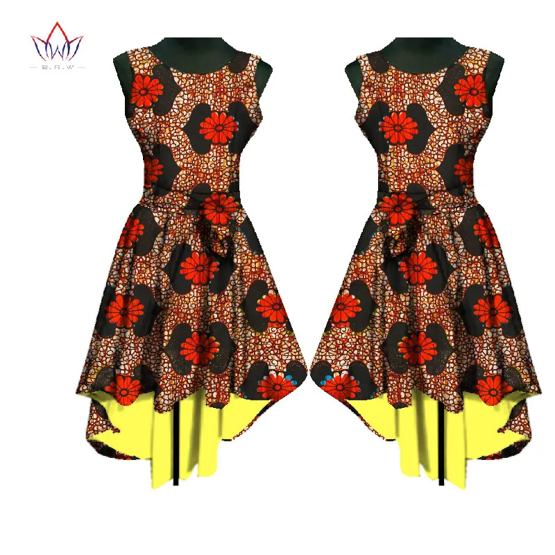 Летние африканские платья с восковым принтом для женщин офисные вечерние