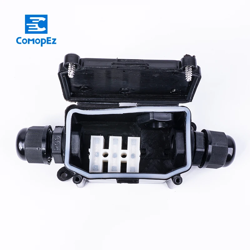 Водонепроницаемый Соединительный чехол с проводом 3 контактный наружный