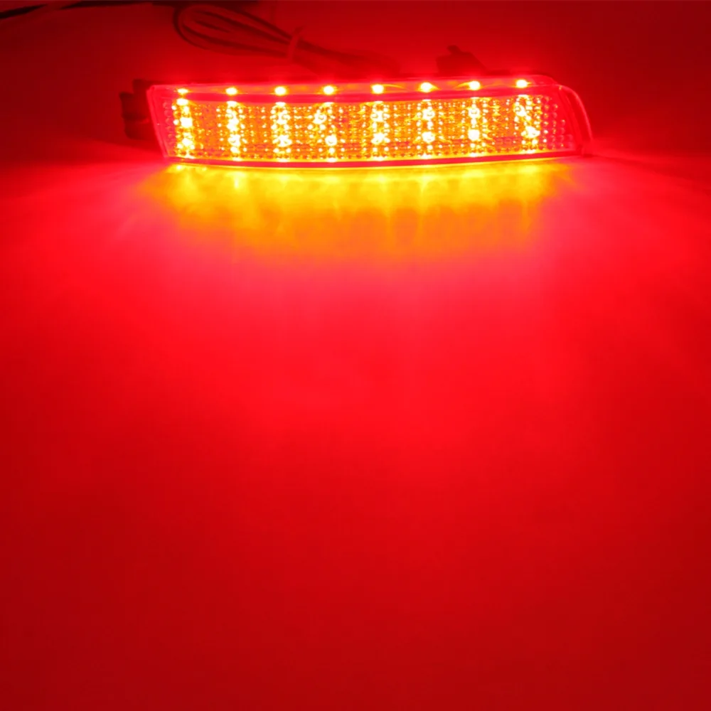 Отражатель заднего бампера с красной линзой светодиодный задний фонарь для Nissan