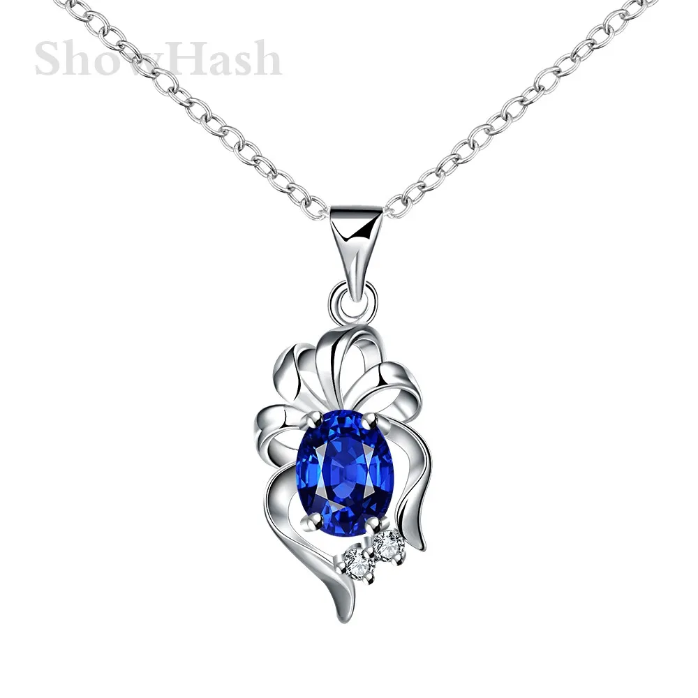 Новая Мода Геометрическая Форма Посеребренная Голубой Циркон Модный Стиль