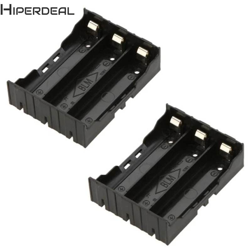 Черный ящик для хранения DIY чехол 3X18650 3 7 В аккумуляторных батарей 18650 блок питания
